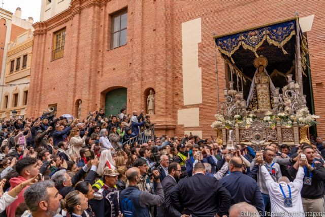 Cartagena aclama la salida de la Virgen del Amor Hermoso para cantarle una Salve y celebrar el Domingo de Resurrección - 1, Foto 1