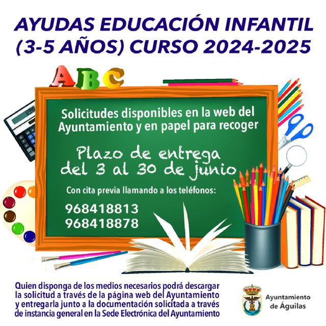 El próximo lunes se abre el plazo de presentación de las solicitudes de ayuda para Educación Infantil - 1, Foto 1