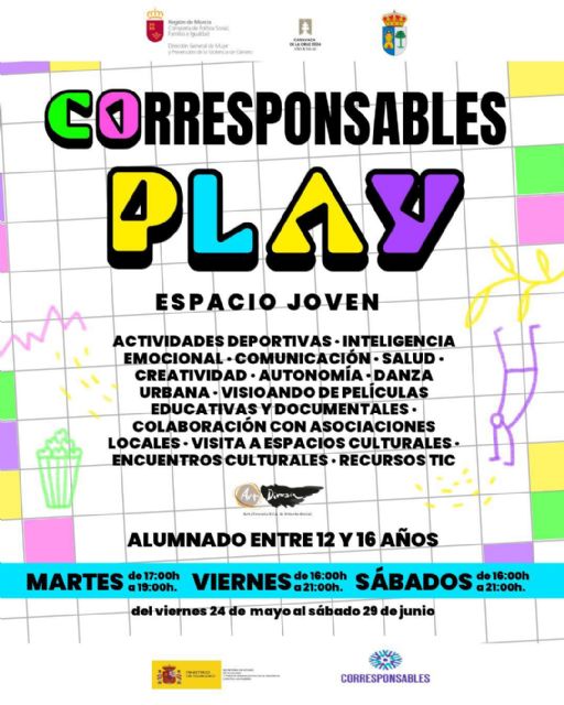 El Ayuntamiento de Puerto Lumbreras pone en marcha Corresponsables Play, un programa de actividades para jóvenes de entre 12 y 16 años - 2, Foto 2