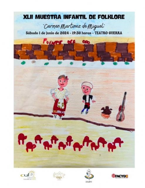 El Teatro Guerra de Lorca acoge la XLII Muestra de folclore infantil 'Carmen Martínez de Miguel' - 1, Foto 1