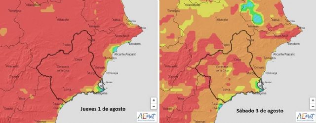 Mañana alcanzaremos el pico de calor de este episodio en la Región de Murcia - 1, Foto 1