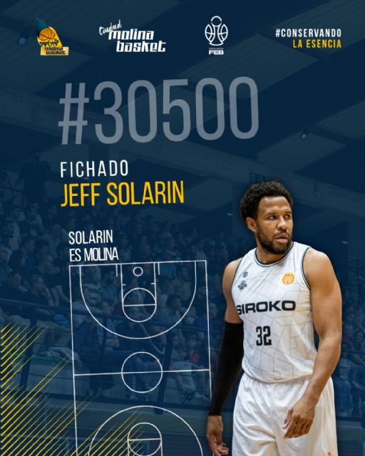 El Ciudad Molina Basket invierte en experiencia con Jeff Solarin El Ciudad Molina Basket invierte en experiencia con Jeff Solarin