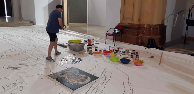 Santiago Ydáñez pinta en Caravaca el lienzo más grande de España para la exposición ´Místicos´ - 3, Foto 3