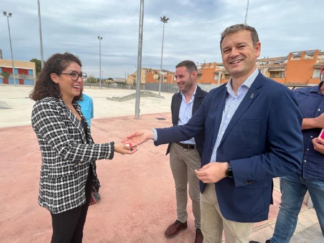 Los vecinos de Algezares ya pueden disfrutar de su nuevo campo de fútbol, pista de baloncesto y skate park - 1, Foto 1