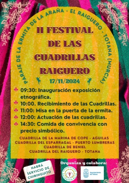 El II Festival de las Cuadrillas del Raiguero se celebra en el paraje de la ermita de la Araña el domingo 17 de noviembre, Foto 2