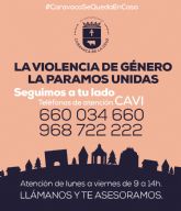 El Ayuntamiento de Caravaca informa que el Centro de Atencin a Vctimas de Violencia de Gnero contina prestado servicio diario por va telemtica