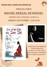 El madrileño Miguel Berzal de Miguel en la Feria del Libro de Murcia