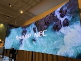 Sharp/nec exhibe sus novedades en proyectores y pantallas profesionales para salas de conferencias y educacin en ise 2023