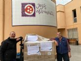 La Fundacin SABIC Espana lleva a cabo su Campana Solidaria con una donacin de un pallet de cajas de aceite y cuarenta cestas de alimentos a Jess Abandonado