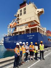 Primera escala del buque Djanet del servicio CNAN en España