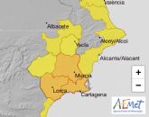 La AEMET activa en Lorca el aviso naranja por lluvias y tormentas