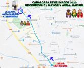 La Cabalgata de Reyes partir el prximo 5 de enero desde San Roque, para seguir por Calle Mayor y Avenida de Madrid, hasta el cruce con Calle Serreras