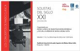 Radio Clsica y la Escuela Superior de Msica Reina Sofa celebran 30 ediciones del ciclo 'Solistas del Siglo XXI'