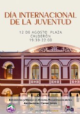 El Consejo de la Juventud de Lorca celebra el Da de la Juventud con msica y actividades en la plaza Caldern de la Barca