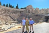 El catedrtico en Metodologa Arqueolgica de la Universidad de Bari, Giuliano Volpe, sorprendido por el extraordinario trabajo realizado en el Molinete tras visitar el Museo Foro Romano