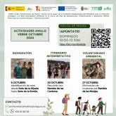 El proyecto Anillo Verde organiza para el mes de octubre itinerarios interpretativos, voluntariado ambiental y actividades de ciencia ciudadana destinadas a toda la poblacin de Molina de Segura