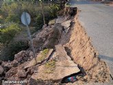 La carretera C7 de La Huerta permanecerá cortada el día de la romería del 7 de enero a consecuencia de los daños ocasionados por el temporal de lluvias