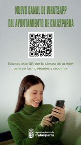 El Ayuntamiento de Calasparra pone en marcha su nuevo canal oficial de WhatsApp El Ayuntamiento de Calasparra pone en marcha su nuevo canal oficial de WhatsApp