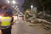 El episodio de tormentas y viento se salda sin daños personales en Cartagena