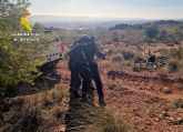 La Guardia Civil auxilia y rescata a un ciclista accidentado en la Sierra de Tercia