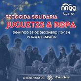 La tradicional recogida de juguetes y ropa de abrigo de NNGG guilas se realizar el domingo 29 de diciembre