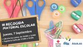 NNGG guilas impulsa una campaña de recogida de material escolar para colaborar con Cruz Roja en ayudar a las familias que ms lo necesitan