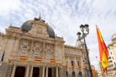 Cartagena se prepara para celebrar el 12 de octubre la Fiesta Nacional con banderas espanolas