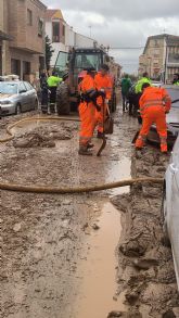 Regresa el dispositivo de Protección Civil de Águilas tras tres días trabajando en las tareas de atención a los damnificados por la DANA