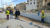 Comienza la ltima fase de las obras para construir tres paradas de autobs junto a la plaza del Templete en Caravaca de la Cruz