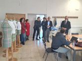 Marn visita a los alumnos de la Escuela Superior de Diseno despus de que hayan retomado las clases presenciales en su nueva ubicacin