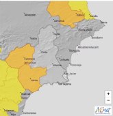 Actualizacin de fenmenos meteorolgicos de nivel naranja en la Regin de Murcia