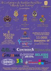 El II Certamen de Bandas 'Villa de Las Torres' apoyará la lucha contra el cáncer infantil con su recaudación El II Certamen de Bandas 'Villa de Las Torres' apoyará la lucha contra el cáncer infantil con su recaudación