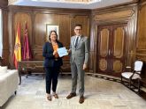 La presidenta de la Asamblea Regional recibe la Memoria Anual 2023 del Tribunal Superior de Justicia de Murcia