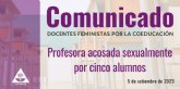 Comunicado al respecto de la noticia de la profesora acosada por cinco alumnos en Catalunya