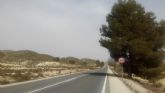 La carretera de Caravaca a Calasparra ser la primera va regional con guas sonoras para mejorar la seguridad de los conductores