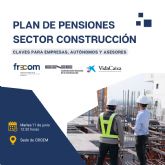 FRECOM hace un llamamiento a las empresas de construccin para que se sumen al Plan de Pensiones sectorial