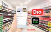 DIA se ala con Uber Eats para ampliar su servicio de venta online y entrega a domicilio en menos de una hora