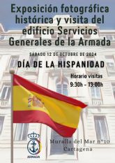 Exposición histórica de fotografía del edificio de Servicios Generales de la Armada el día de la Hispanidad