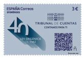 Correos presenta un sello que conmemora el 40 aniversario de la Ley Orgnica del Tribunal de Cuentas