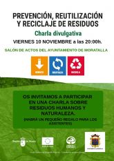 CHARLA DIVULGATIVA 'Prevencin, Reutilizacin y reciclaje de Residuos'