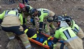 Bomberos rescatan a una ciclista herida en un sendero de Altorreal tras una cada