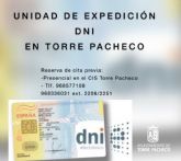 Cita previa DNI en Torre Pacheco durante los meses de enero y febrero de 2025