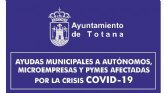 Los empresarios interesados de Totana ya pueden solicitar las ayudas municipales para el mantenimiento de la actividad y el empleo por los daños ocasionados a raíz del COVID-19