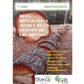 Ruta divulgativa sobre gestin forestal el 17 de junio en la Sierra de Ricote