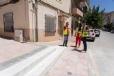 Culminan las obras en la plaza situada en la interseccin entre Calle Moreras y Rambla Don Diego
