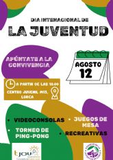 El Consejo de la Juventud de Lorca organiza una convivencia para celebrar el Da Internacional de la Juventud