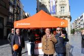 Ciudadanos explica en la Plaza del Icue su actividad en el Ayuntamiento y sus objetivos para 2018