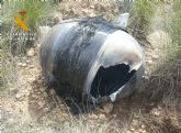 La Guardia Civil recoge en un terreno rural de Helln un fragmento aeroespacial de titanio