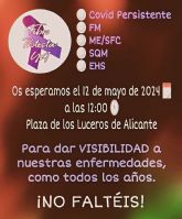 Fibro Protesta ya les invita a su marcha del 12 de mayo en ALICANTE por la visibilidad de los enfermos crnicos invisibles