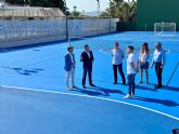 Abanilla estrena la remodelacin de la pista deportiva y el frontn de la piscina municipal